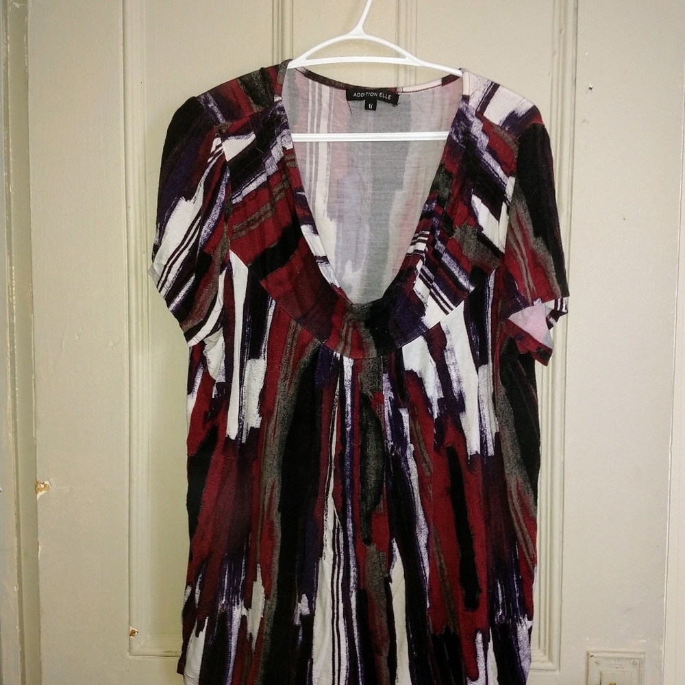 Multi color abstract blouse